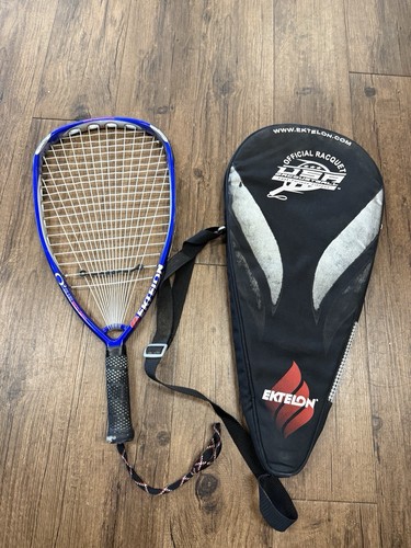 EKTELON 03 BLUE 3200-3400 RACQUETBALL RACQUET Used Carry Case Titanium Tungsten