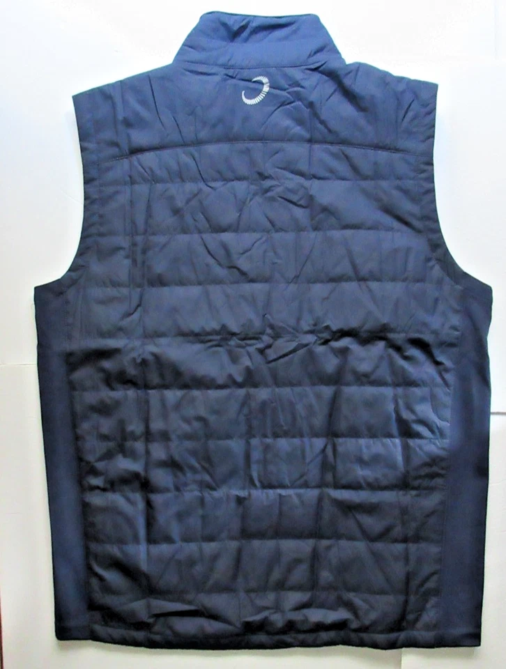Zero Restriction Golf Vest Z625 Primaloft Navy Men's Medium Signature Bank Logo - Image 2 of 4