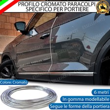 PROFILO PARACOLPI PORTIERA PORTA CROMATO 6 METRI PER VOLKSWAGEN PASSAT B6