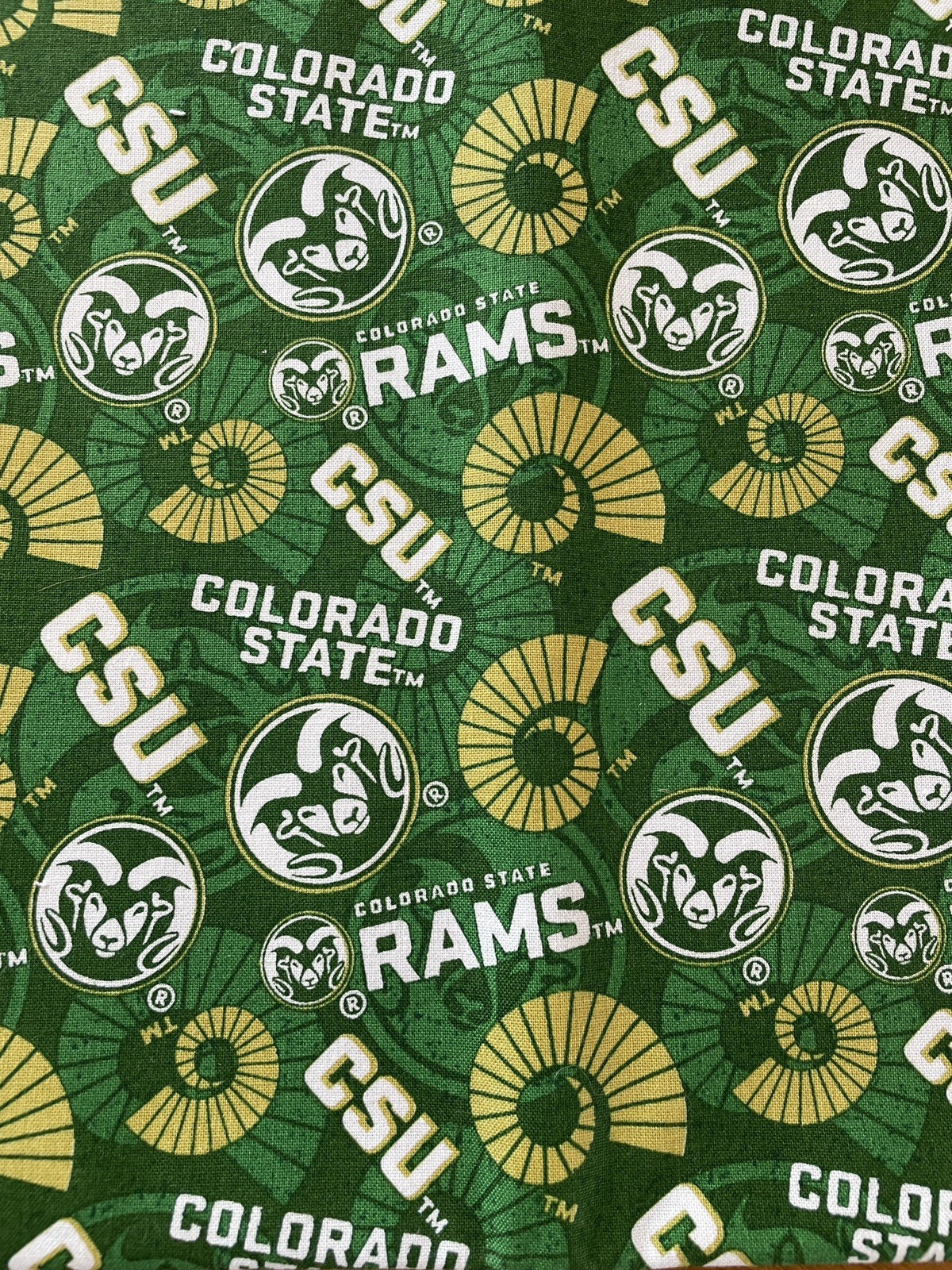 Colorado State University Rams CSU Cotton Fabric 1 Yard