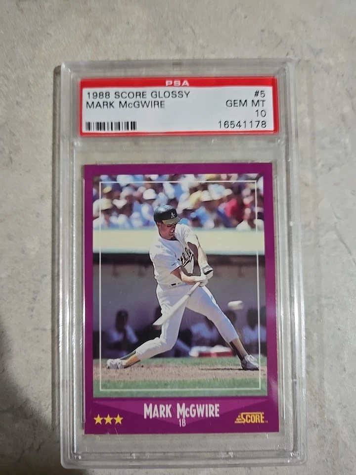 Puntuación brillante Mark McGwire Future 1988 patio #5 PSA 10 gema como nueva Foto 2 de 4
