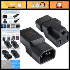 10 Pack IEC320 C14 to NEMA 5-15R Power Adapter for PDU UPS - Heavy Duty, Reliabl