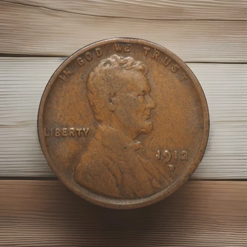 1912 D, Lincoln Wheat Penny, Cent, VG, Very Good