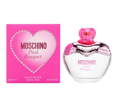 Moschino Pink Bouquet Eau de Toilette Parfum Spray Edt Versiegelt 100 ML - Bild 1 von 4