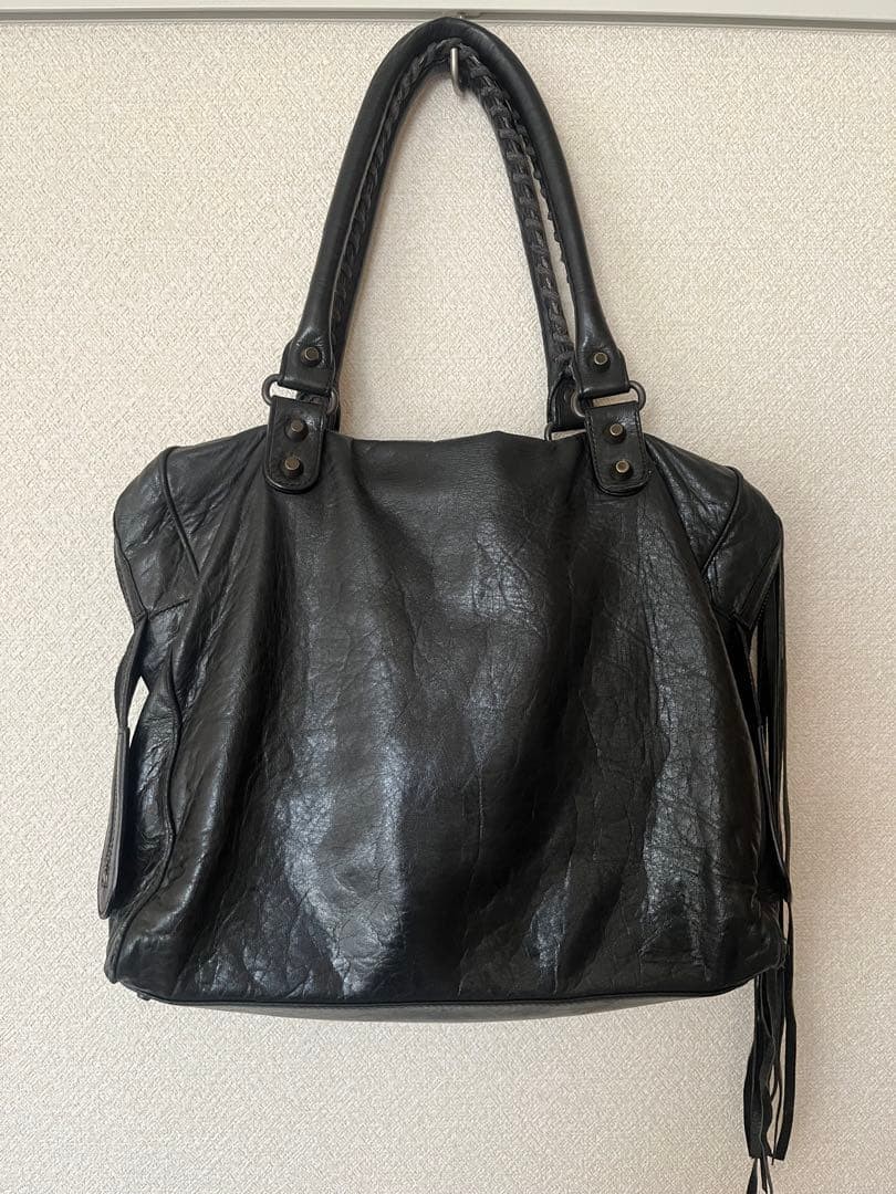 Balenciaga The City Velo Black Leather Handbag Shoulder Bag