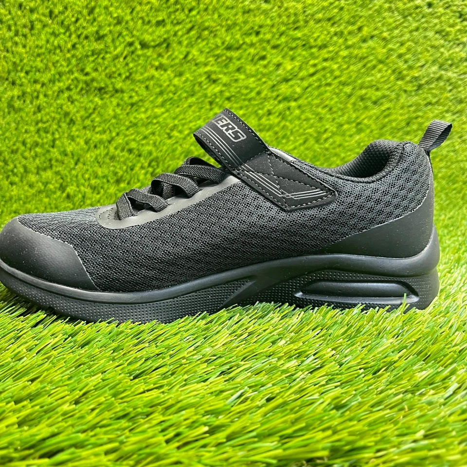 Skechers Microspec Max Gorvix Boys Size 4Y Black Athletic Running Shoes Sneakers - Image 2 of 4