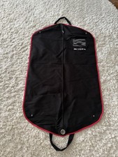 Kiton Napoli Black Garment Bag with Red Trim, 40  x23  