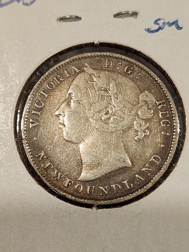 1896 Newfoundland 20 Cents Small 96 Silver Coin