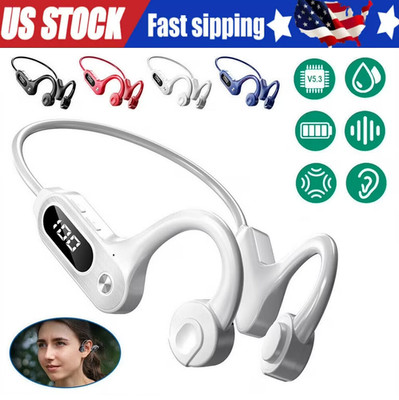 Bone Conduction Bluetooth 5.3 Headphones Wireless Earbuds Outdoor Sport Headset