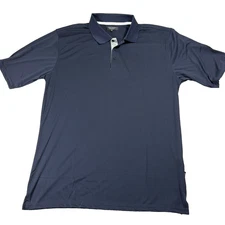 LA Gate Collection Navy Polo Shirt Mens 2XL Performance Stretch Golf Top
