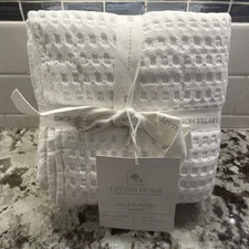 Levtex Home - Mills Waffle - Euro Sham (Set of Two) - Bright White - Sham Siz...