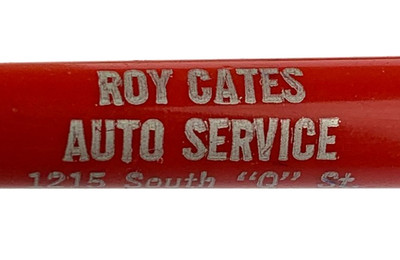 Vintage - Roy Cates Auto Service Richmond Indiana Advertisement Pen - B11G