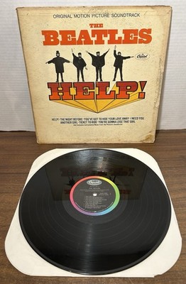The Beatles HELP! Souondtrack Vinyl LP 12'' MAS-2386 Record Album Capitol 1965