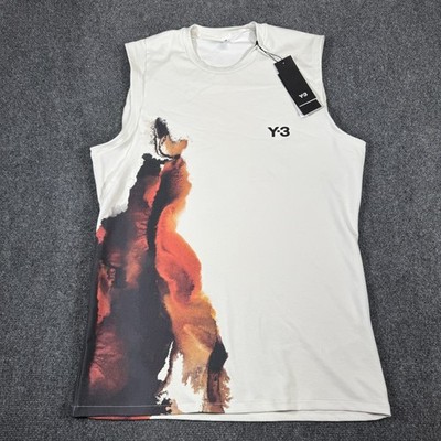 Adidas Y-3 Tennis Pro FreeLift Tee Mens Size Large Training Tank Top JN3000 NEW