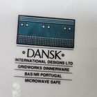 2 Dansk Gridworks Green Soup Bowl Portugal White w/ Green Trim . 90s Era — photo 6