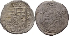 Hungary Denarius 1525 Louis II 1516-1526 Original Coin #JAC9