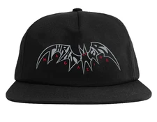 Thrasher Magazine SKY RAT LOGO Snapback Skateboard Hat BLACK w/Art By Neckface
