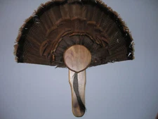 WILD TURKEY TAIL FAN MOUNT PLAQUE (Oak, Walnut, Cedar, Cherry, Or Barnwood) DIY