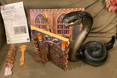 2002 Harry Potter Basilisk Attack Playset Mattel Used no box missing sword works