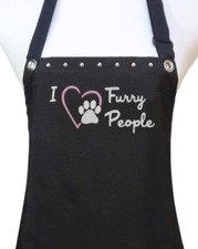 Dog Grooming Apron "FURRY PEOPLE" pet groomer salon waterproof dog wash new