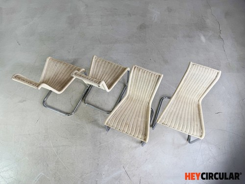 Original 4er Set Tecta Kragstühle B20 Jean Prouve Freischwinger - Bild 10 von 12