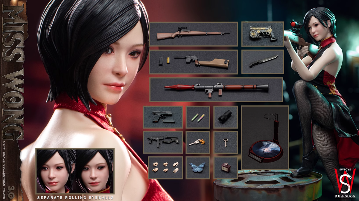 SWTOYS FS065 1/6 Resident Evil Ada Wong 3.0 Action Figure In SWTOYS FS065 1/6 Resident Evil Ada Wong 3.0 Action Figure In