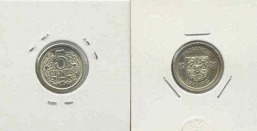5 cent penning rond 1981 : Provincie Limburg - 第 1/1 張圖片