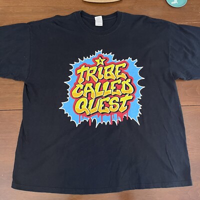 Vintage A Tribe Called Quest Graffiti Art Yellow Logo Rap