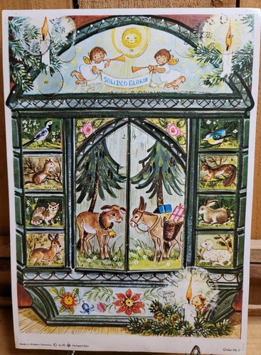 Richard Sellmer Stuttgart-Rohr Advent Calendar Western Germany Nr. 6 VTG 1960s