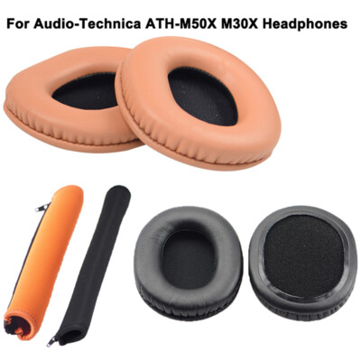 Ear Pads Cushion Cover For Audio-Technica ATH-M50X M30X Headphone with Headband