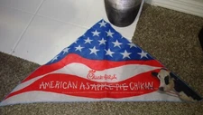 Chick-Fil-A Red Cloth Cow White Blue Flag Bandana American As Chikin Chik