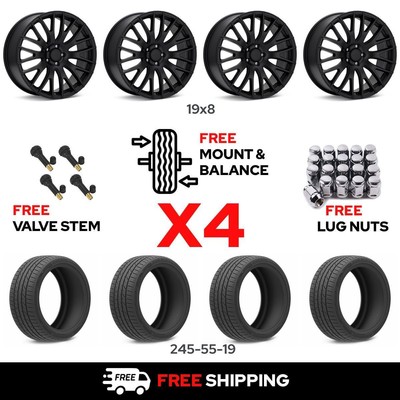 19'' DRAG DR-69 w/ 245/55R19  Wheel & Tire for 2014-2016 Toyota Highlander Hybrid