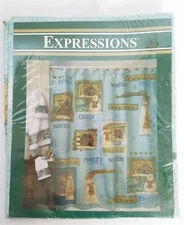 Chilly Days & Frosty Nights Christmas Shower Curtain NOS XCHDFN008F