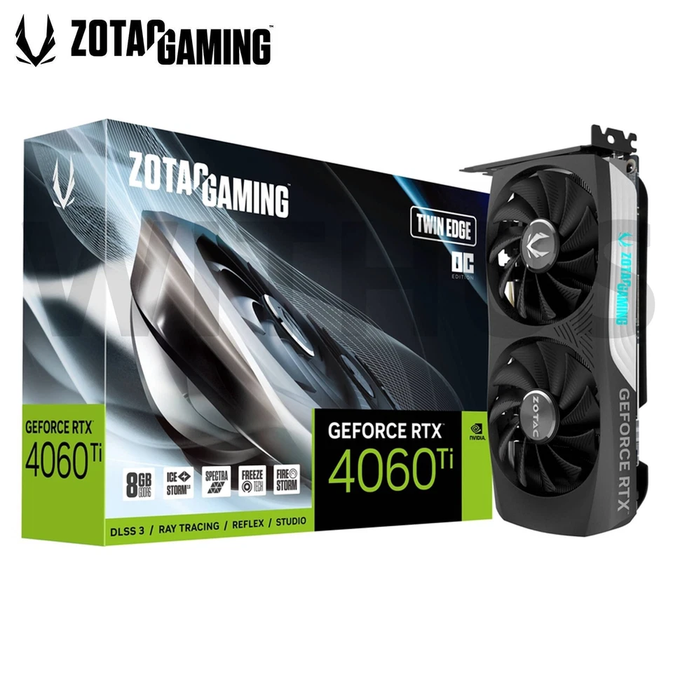 ZOTAC GAMING GeForce RTX 4060 Ti TWIN Edge OC D6 8GB Gaming Graphics Card - Image 2 of 4