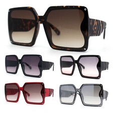 Mod Womens Exposed Lens Rectangle Butterfly Fashion Sunglasses