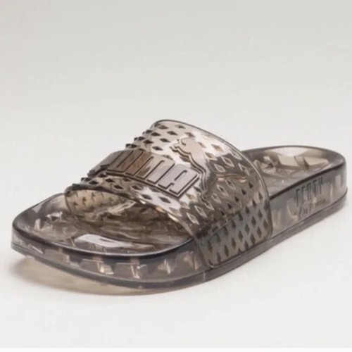 NIB Puma Fenty By Rihanna Black Jelly Slide Sandals Size EUR 38/7.5 - Picture 2 of 7