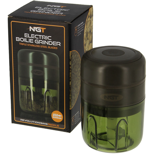 NGT Electric Boilie Grinder Carp Fishing USB Rechargeable Crusher Bait Chopper