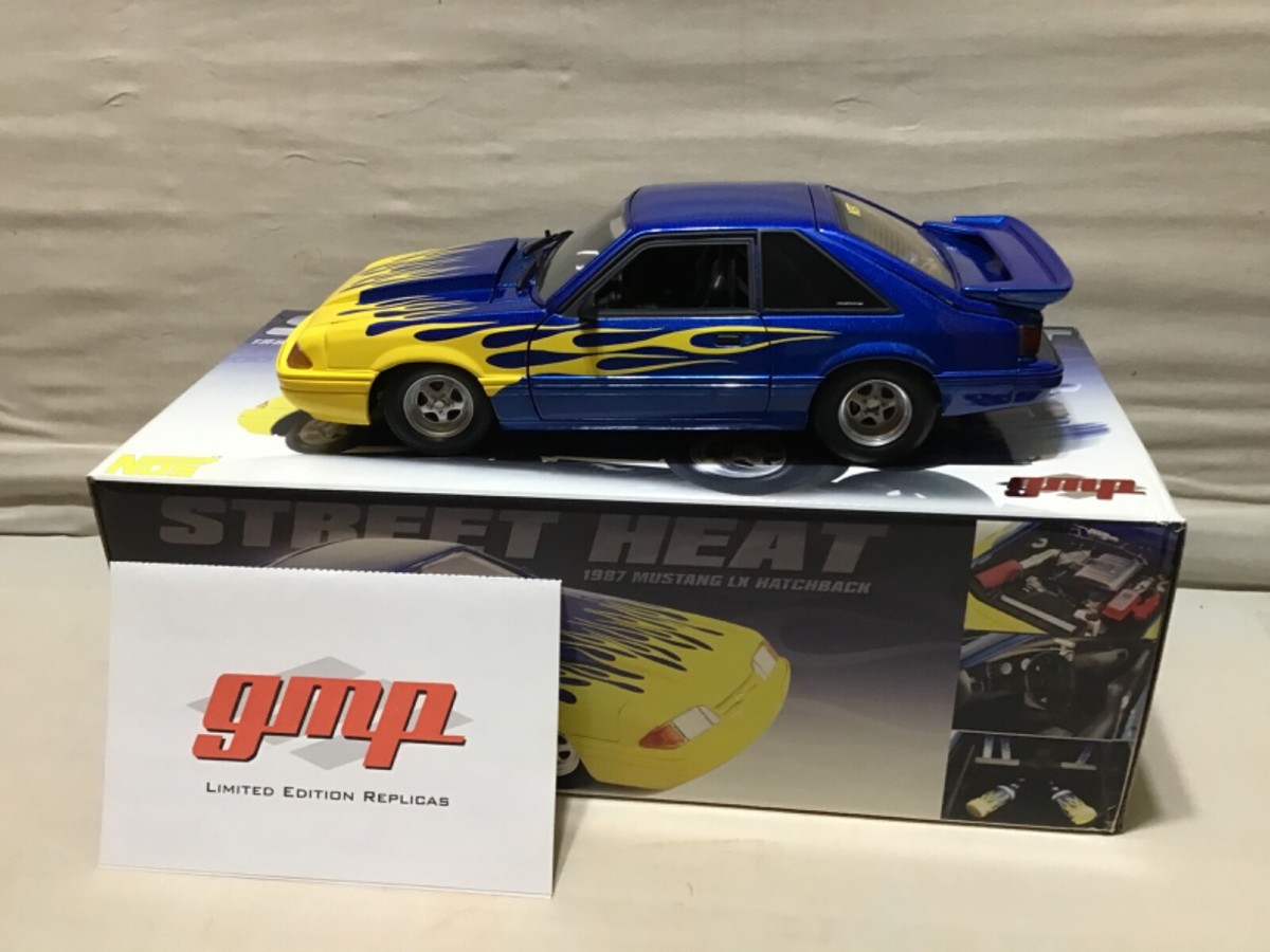 STREET HEAT MUSTANG LX FORD HATCHBACK FOX BODY 1987 1/18 GMP RARE