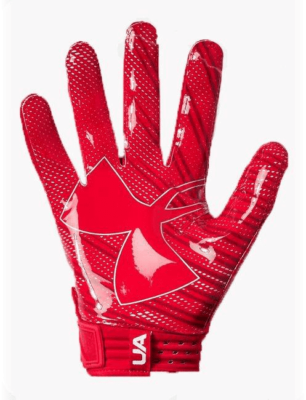 Under Armour SPOTLIGHT ADULT Football Gloves Style 1326218-600 RED