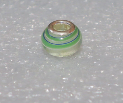 NEW DaVinci Beads & Charms Interchangeable Jewelry - Blue Green Spiral DB62-6