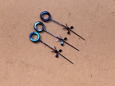 Lot Of 3 NOS 18s American Pocket Watch Blued Fleur-de-lis Hour Hands