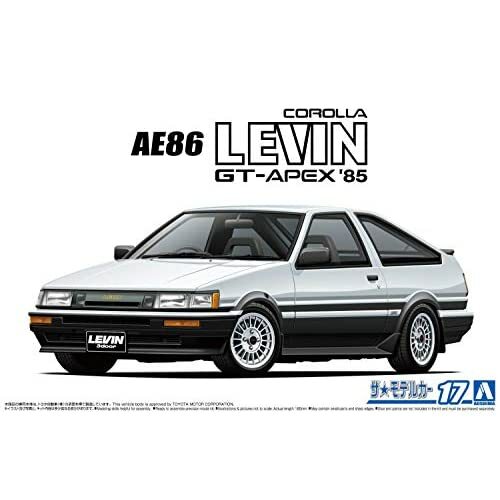 Aoshima 1/24 No.17 TOYOTA AE86 COROLLA LEVIN GT-APEX 1985 Kit w