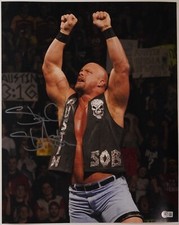 Stone Cold Steve Austin Signed 16x20 Photo BAS COA WWE WWF Picture Autograph 970