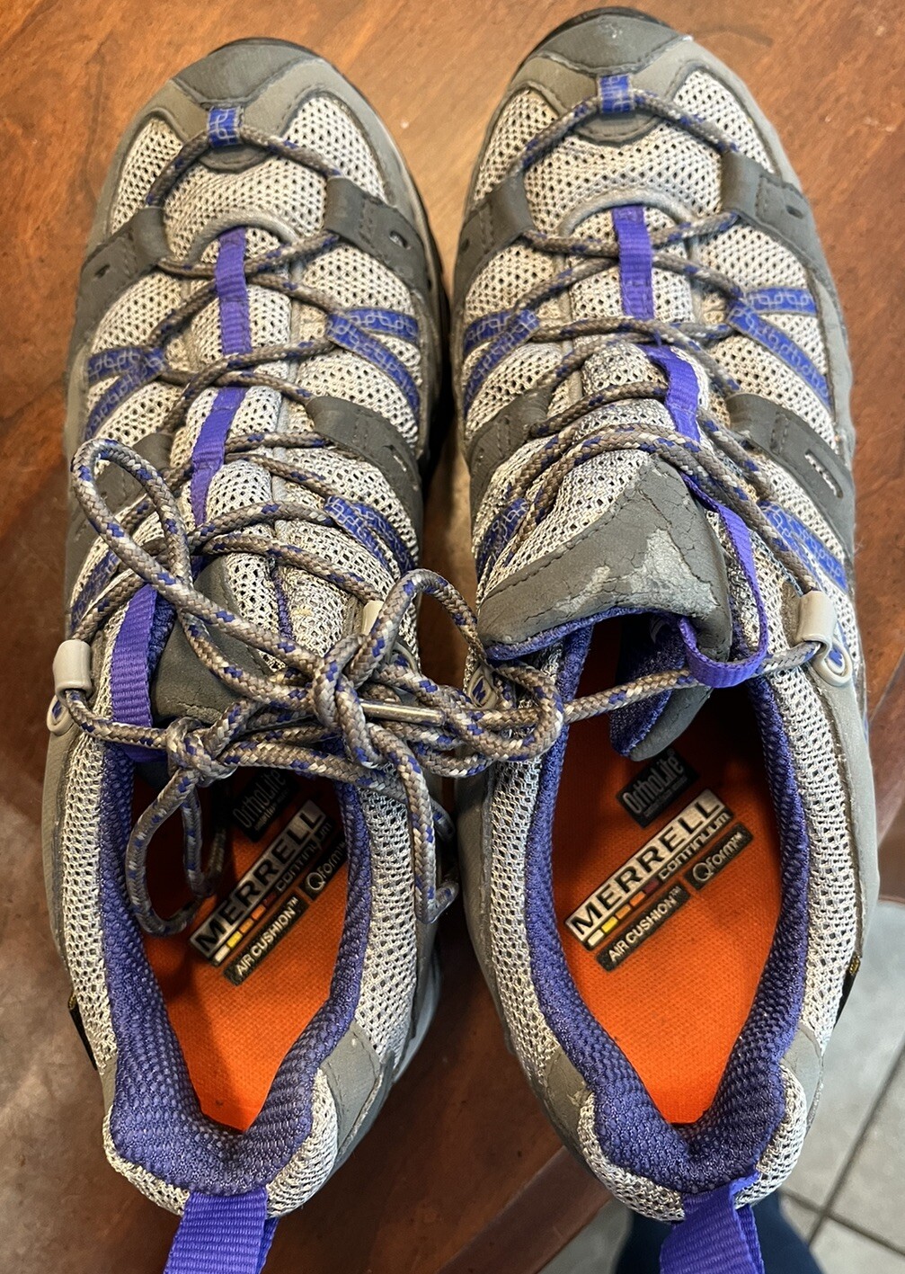 SAOLA Scarpe da trekking Merrell Siren Sport grigio viola suola vibrante GoreTex indossate 1 taglia 9