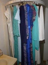 Lot of 14 1970's Vintage Dresses Sz M Blouson Secretary Etc MORE PICS ADDED
