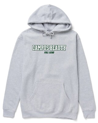 Full Send Nelk Boys Campus Beauty Grey And Green Hoodie/Pullover Size 2XL