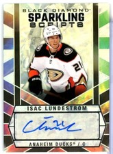 2022-23 Black Diamond Sparkling Scripts #IL Isac Lundestrom AUTO - Anaheim Ducks