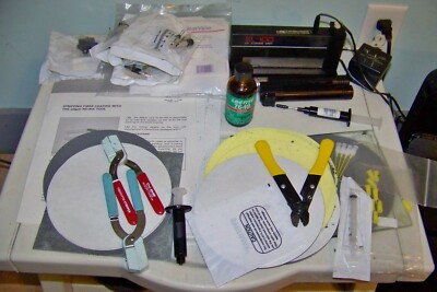 Misc. Lot of Siecor Fiber optic Splice Tools + Electro-lite SL-100 UV Curing *