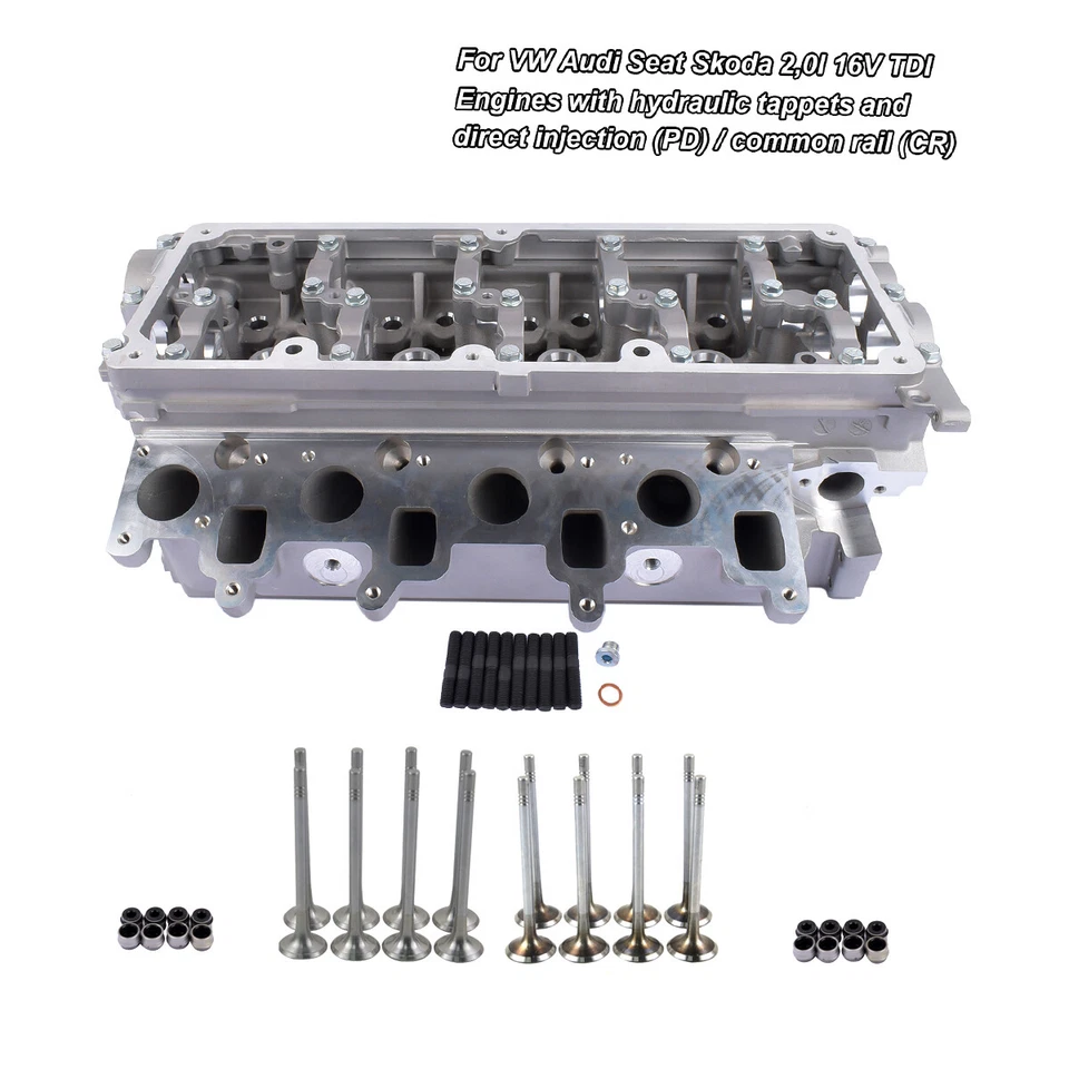 Zylinderkopf & Ventile für VW Audi Seat Skoda 2.0 TDI CLC CFH CFF CFG 03L103351F - Bild 3 von 4