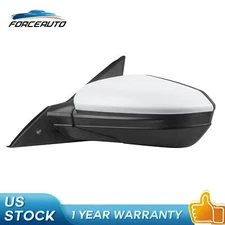 New Side Left Mirror for 2016-19 HONDA CIVIC EX EX-L Power Heated 5wire WHITE